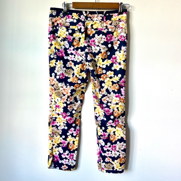 ANTHROPOLOGIE CARTONNIER Miniflora Charlie Ankle Trouser Pants—SZ. 4 - Picture 5 of 14